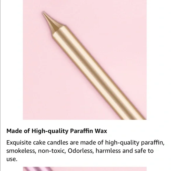 Candles-Long Thin Cake/Cupcake Candles Total 72 - Picture 9 of 13